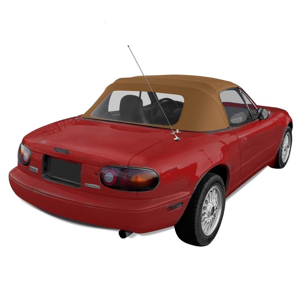 Compatible With Mazda Miata Convertible Top With Plastic Window Tan Cabrio 1990-2005
